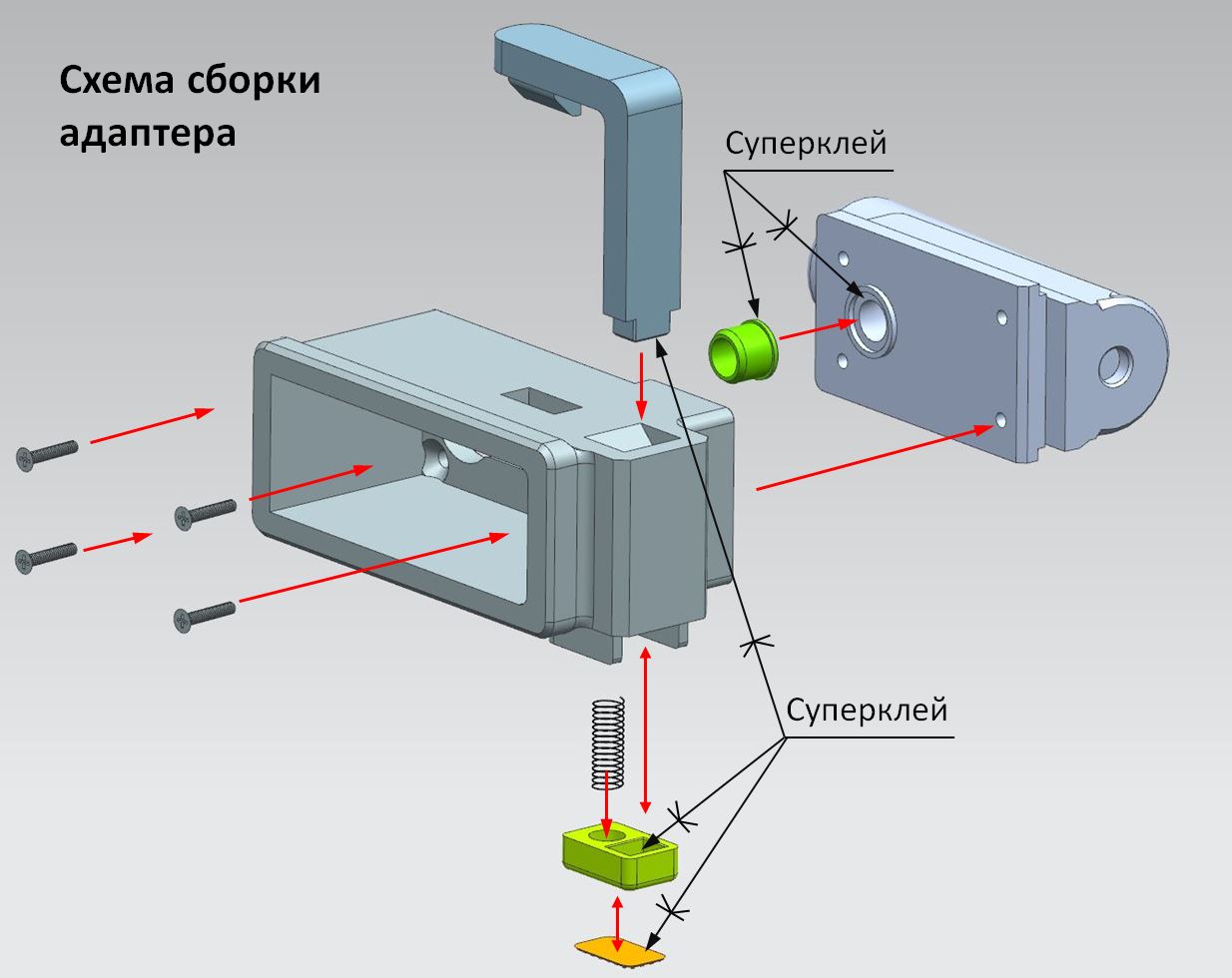 Адаптер магазина М4 для спрингового дробовика Cyma