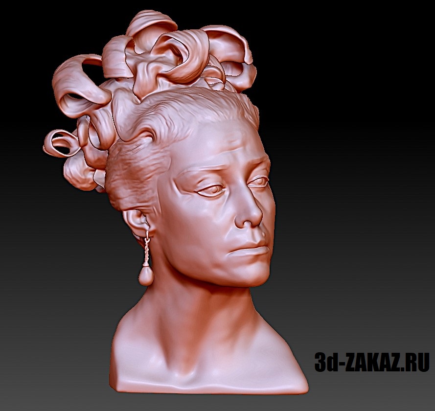 Майя Плисецкая  3Д модель бюста
