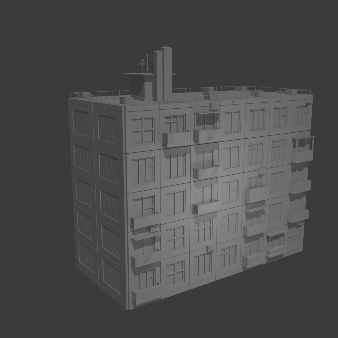 Панельный дом, panel house