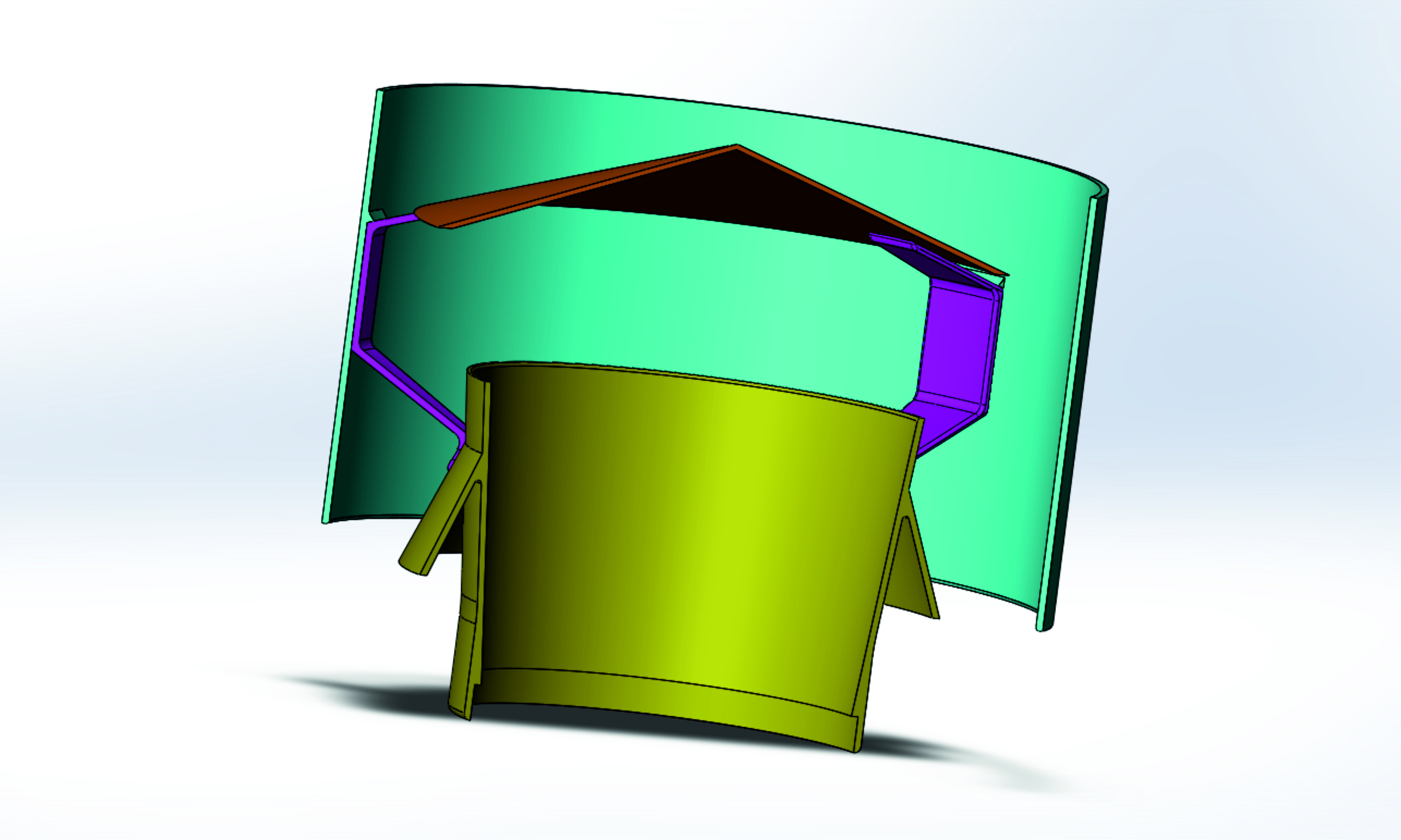 Дефлектор ЦАГИ . На трубу 120мм. Для гаража. Для подвала. печать на 3д притере. V1.4