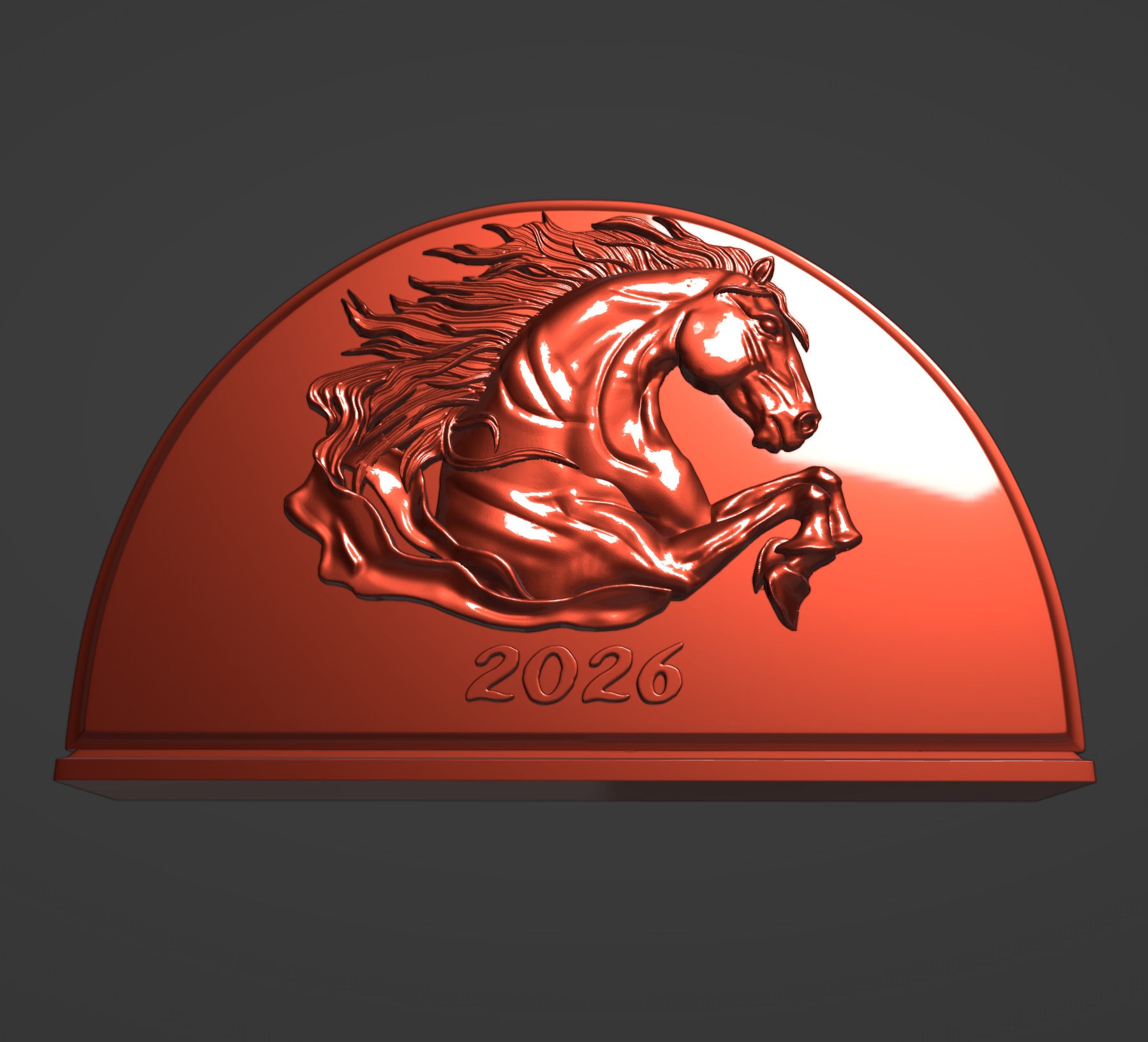 Салфетница Лошадь 2026 Новогодний сувенир stl