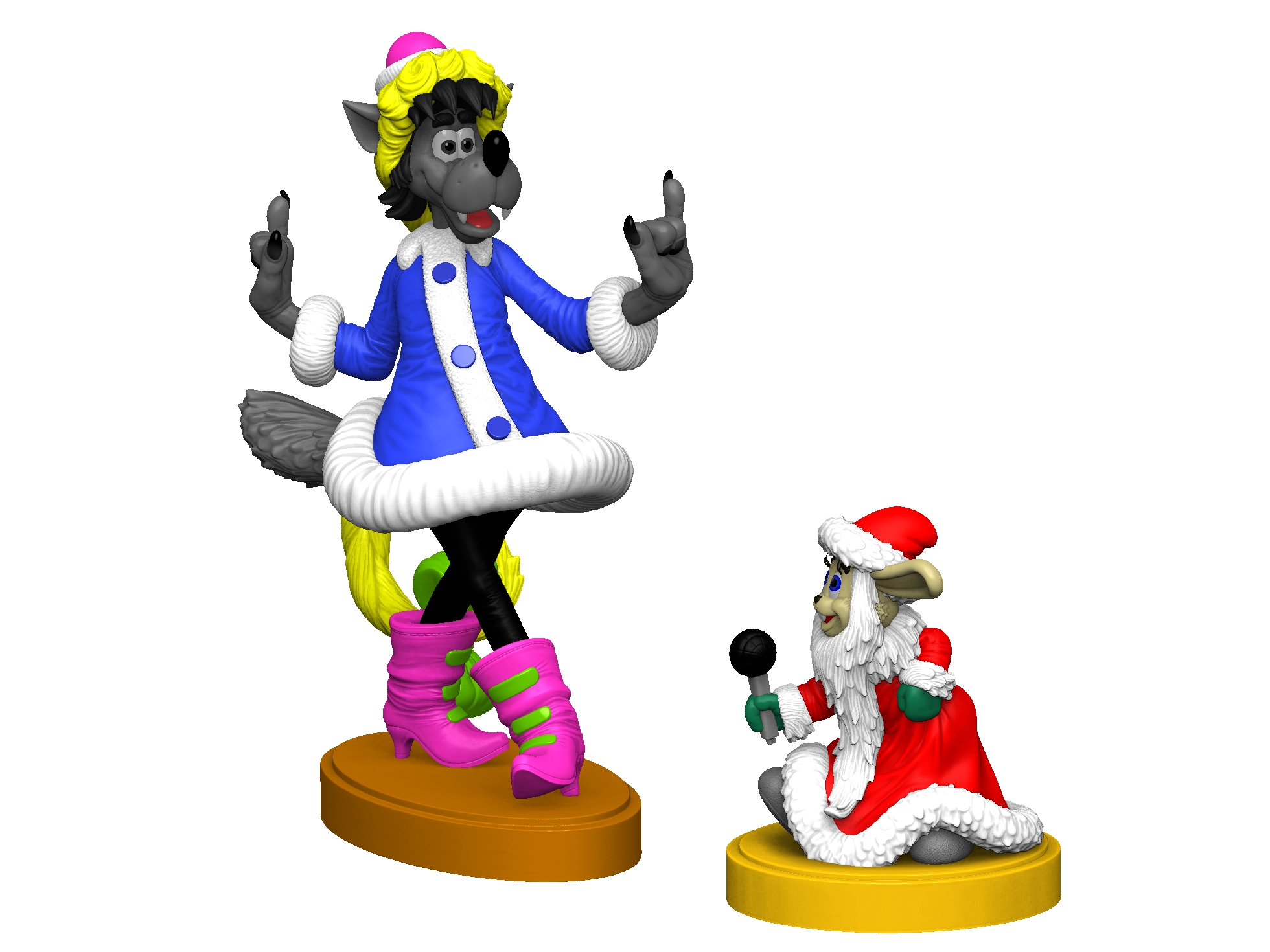 Ну, Дед Мороз, погоди! для 3д печати STL.