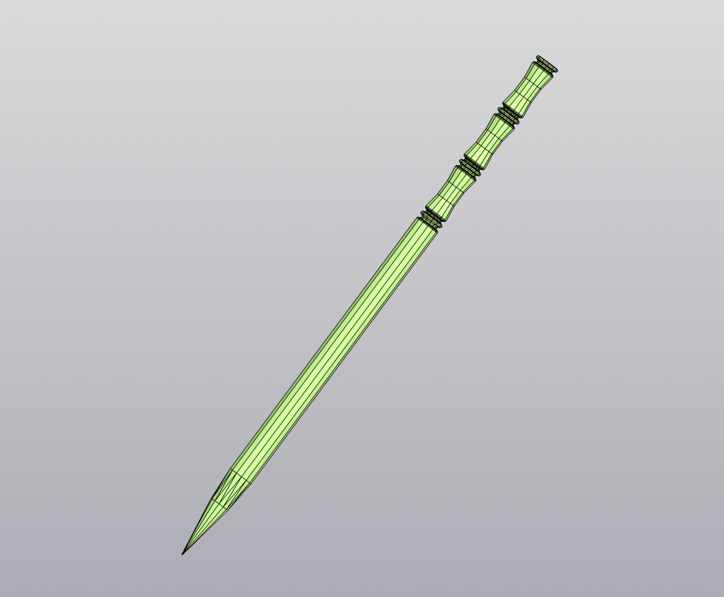 Шпилька-бамбук