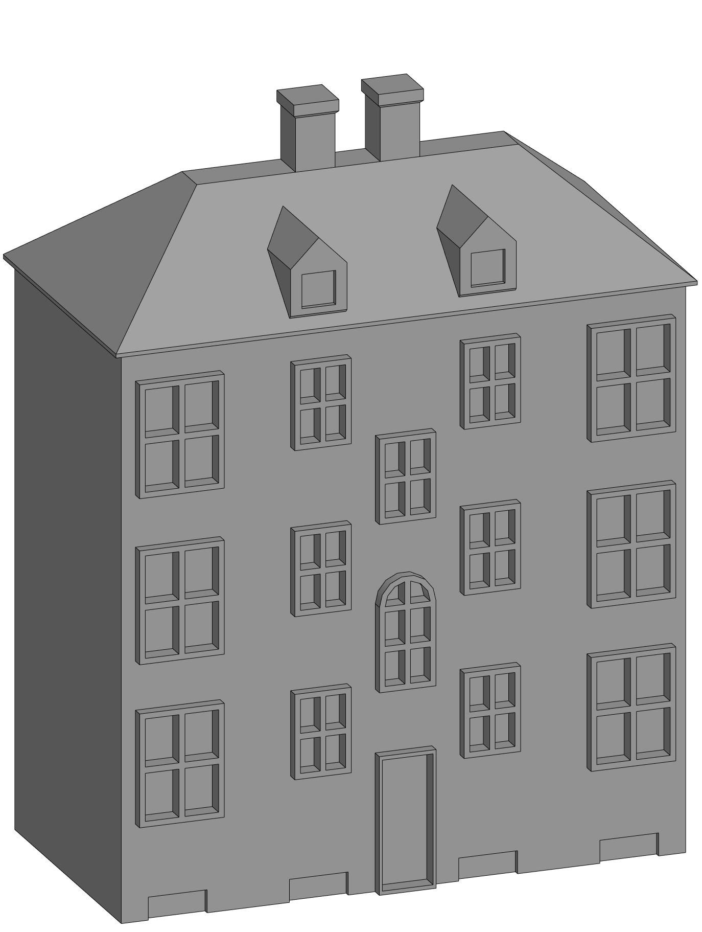 Трехэтажный многоквартирный дом