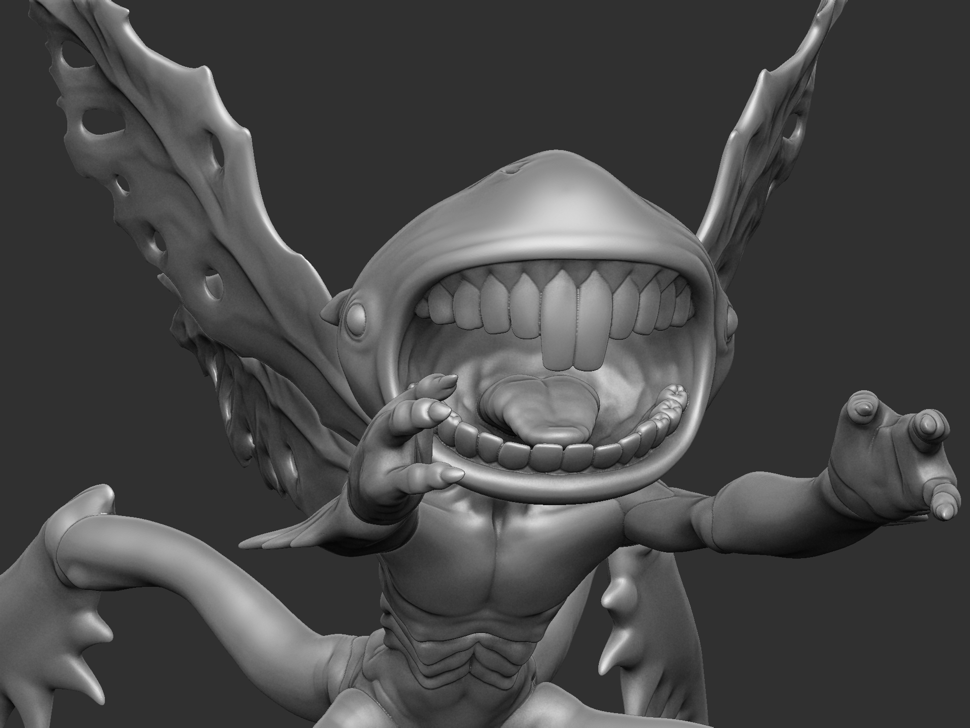 Зубная фея из Хеллбоя 2. Для 3д печати. 6 вариантов STL.