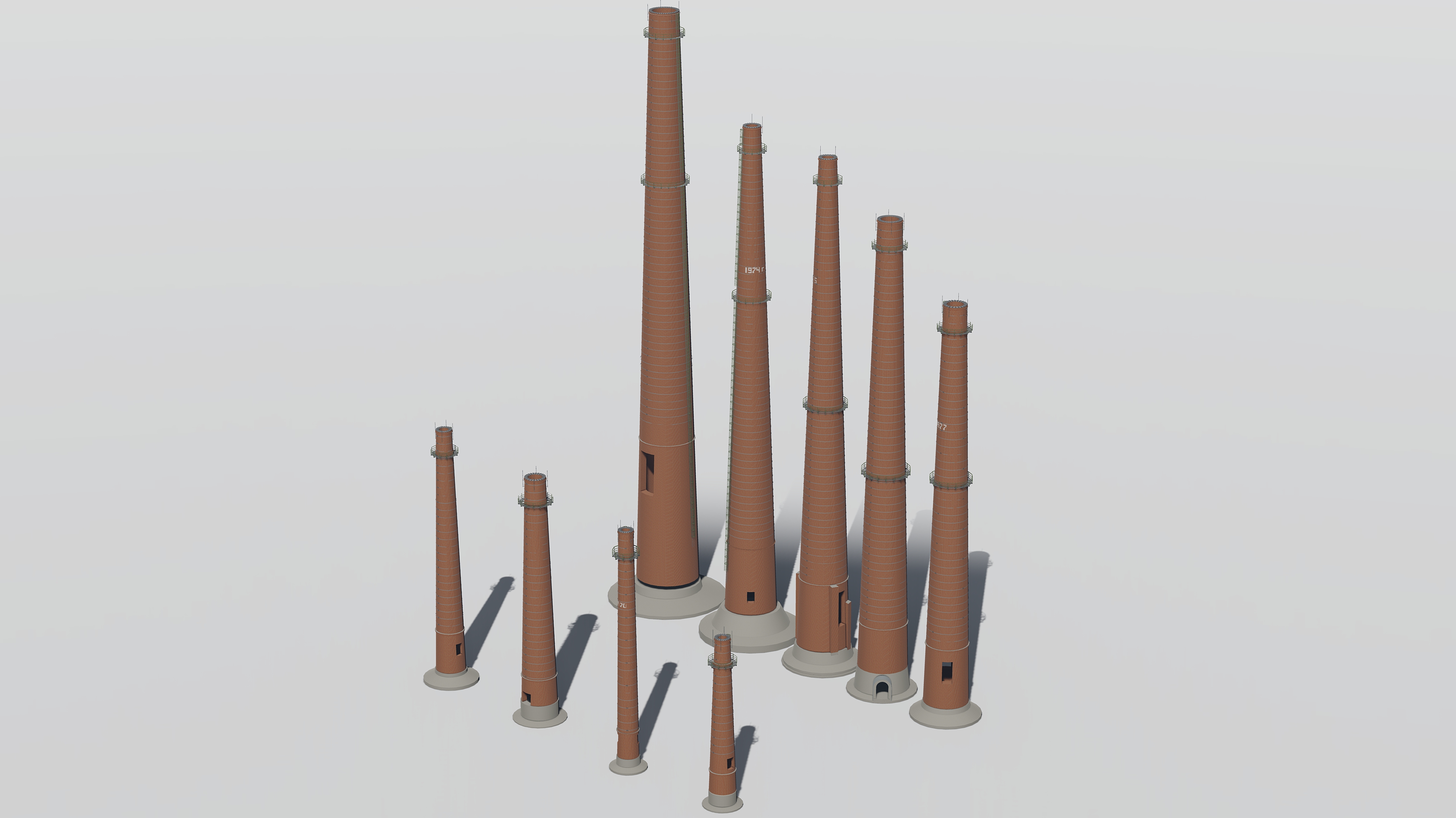 Кирпичные дымовые трубы