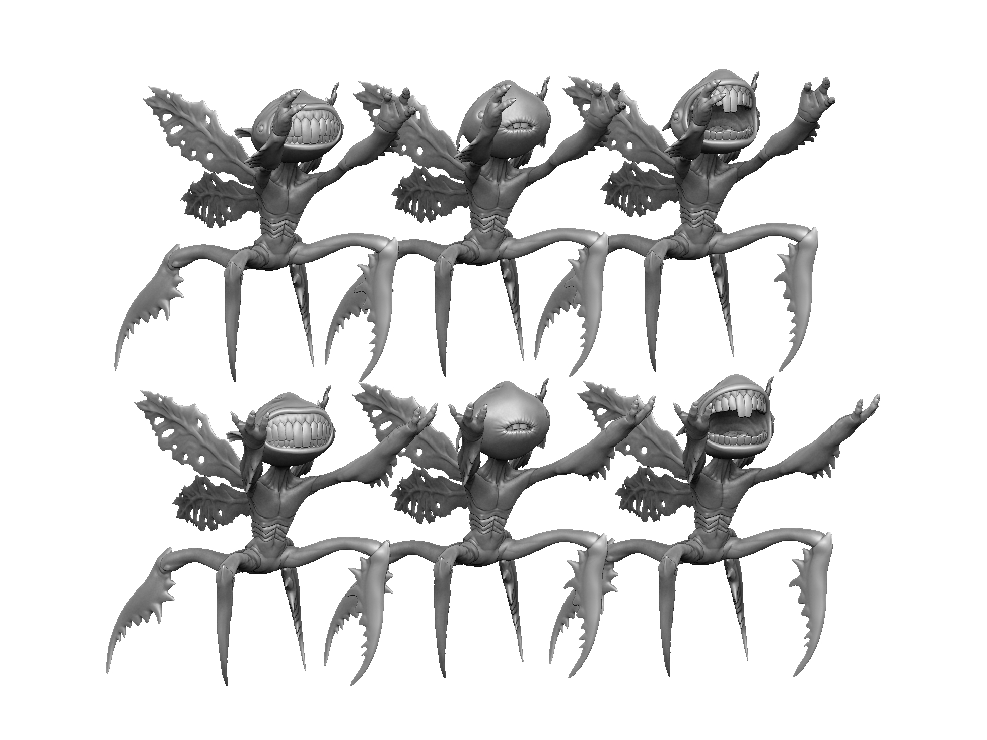 Зубная фея из Хеллбоя 2. Для 3д печати. 6 вариантов STL.