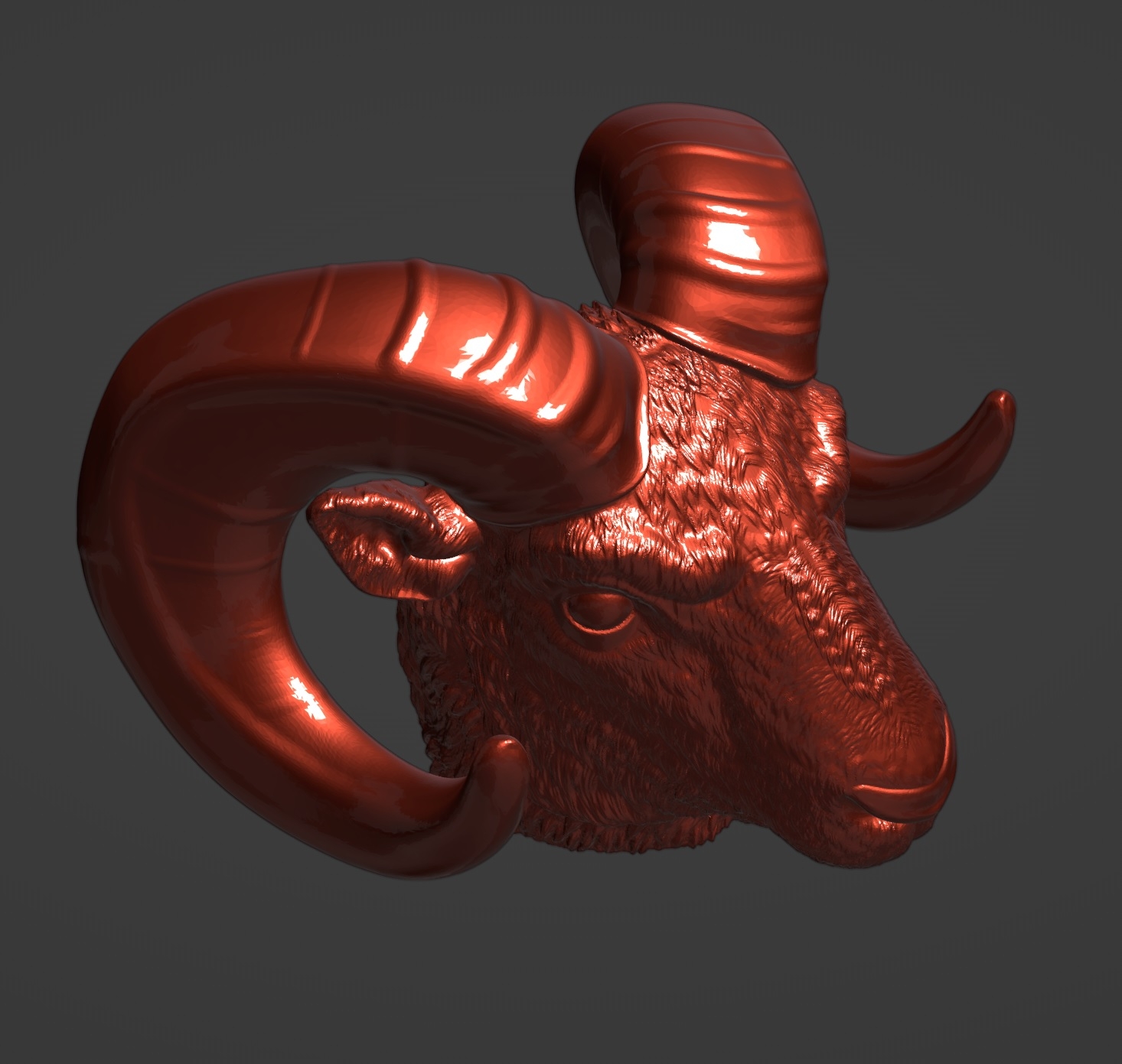 Баран Колпачок на фаркоп STL