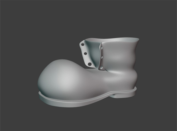 Горшок для цветов в форме сапога