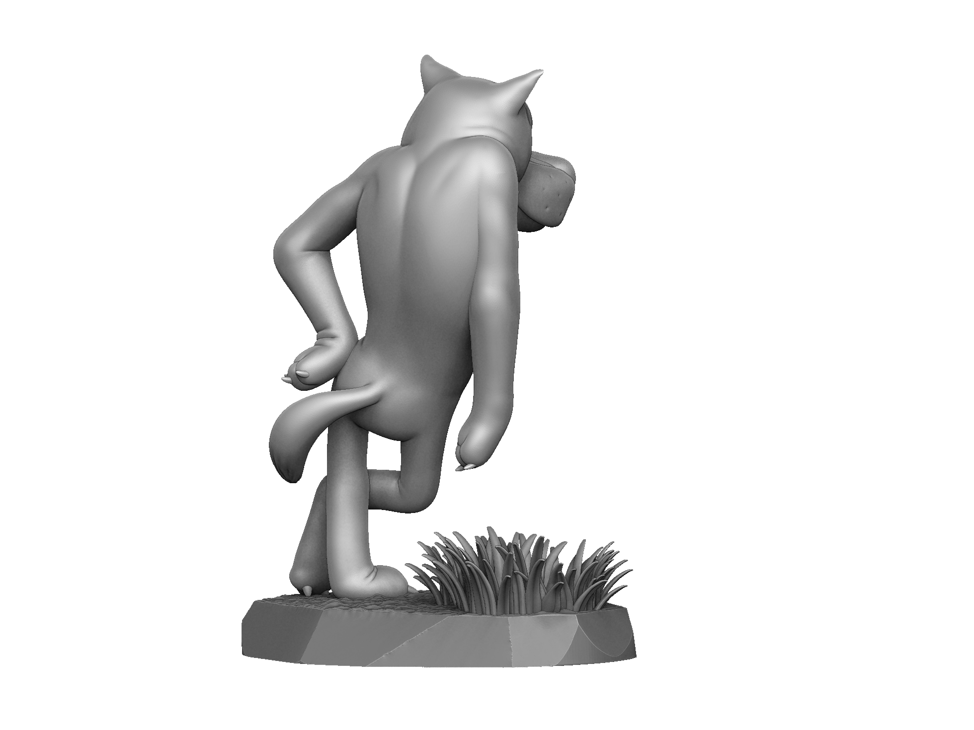 ВОЛК ИЗ МУЛЬТФИЛЬМА "ЖИЛ-БЫЛ ПЁС" ДЛЯ 3Д ПЕЧАТИ STL