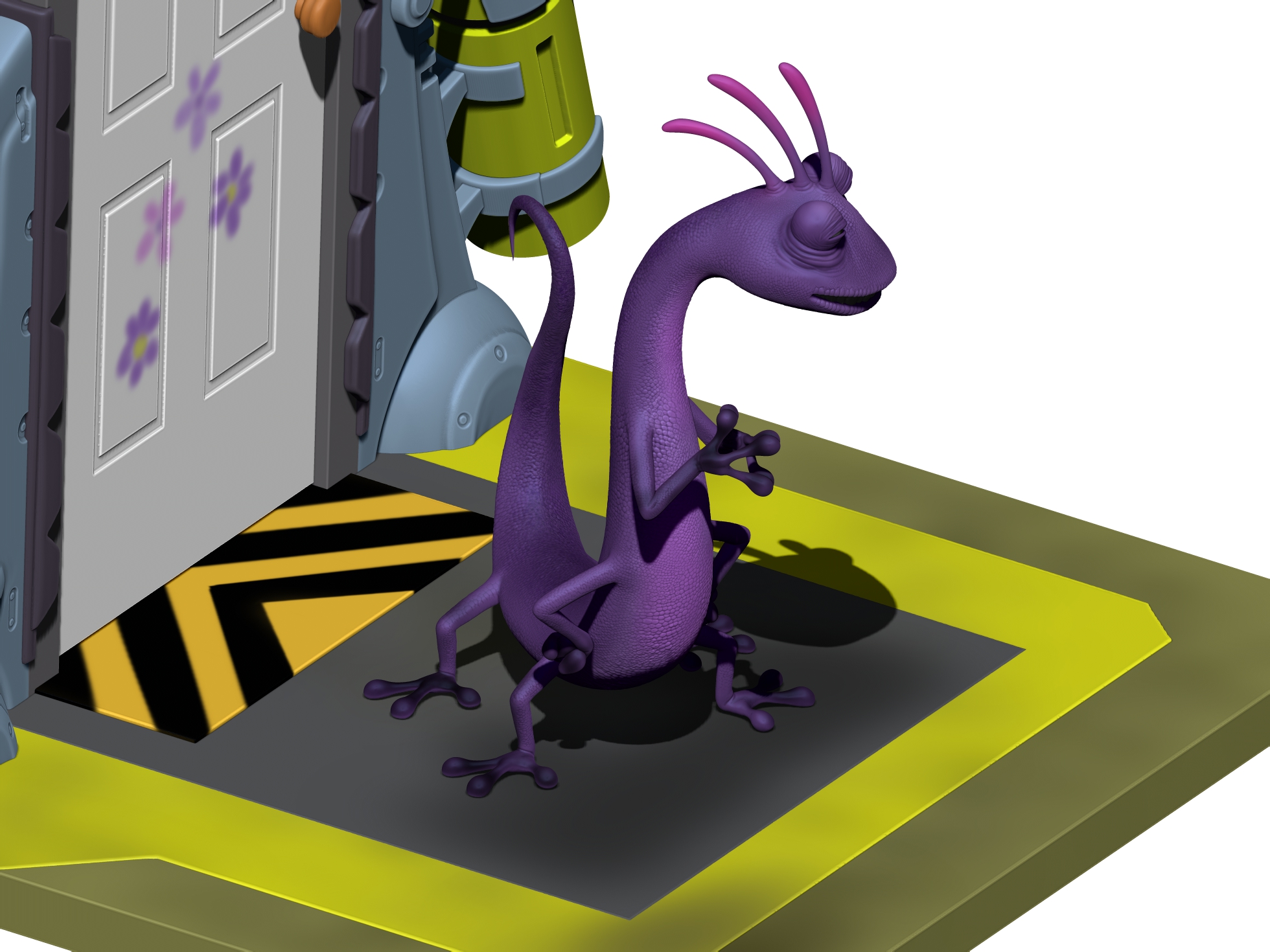 Рендалл. 3 варианта персонажа. Monsters INC. STL