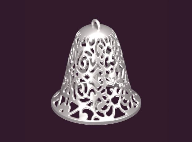 3д модель резной колокольчик