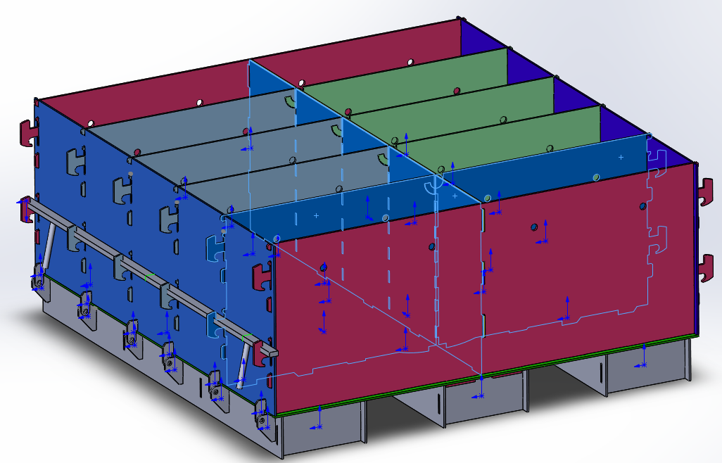 Форма для арболитовых блоков 200*300*500