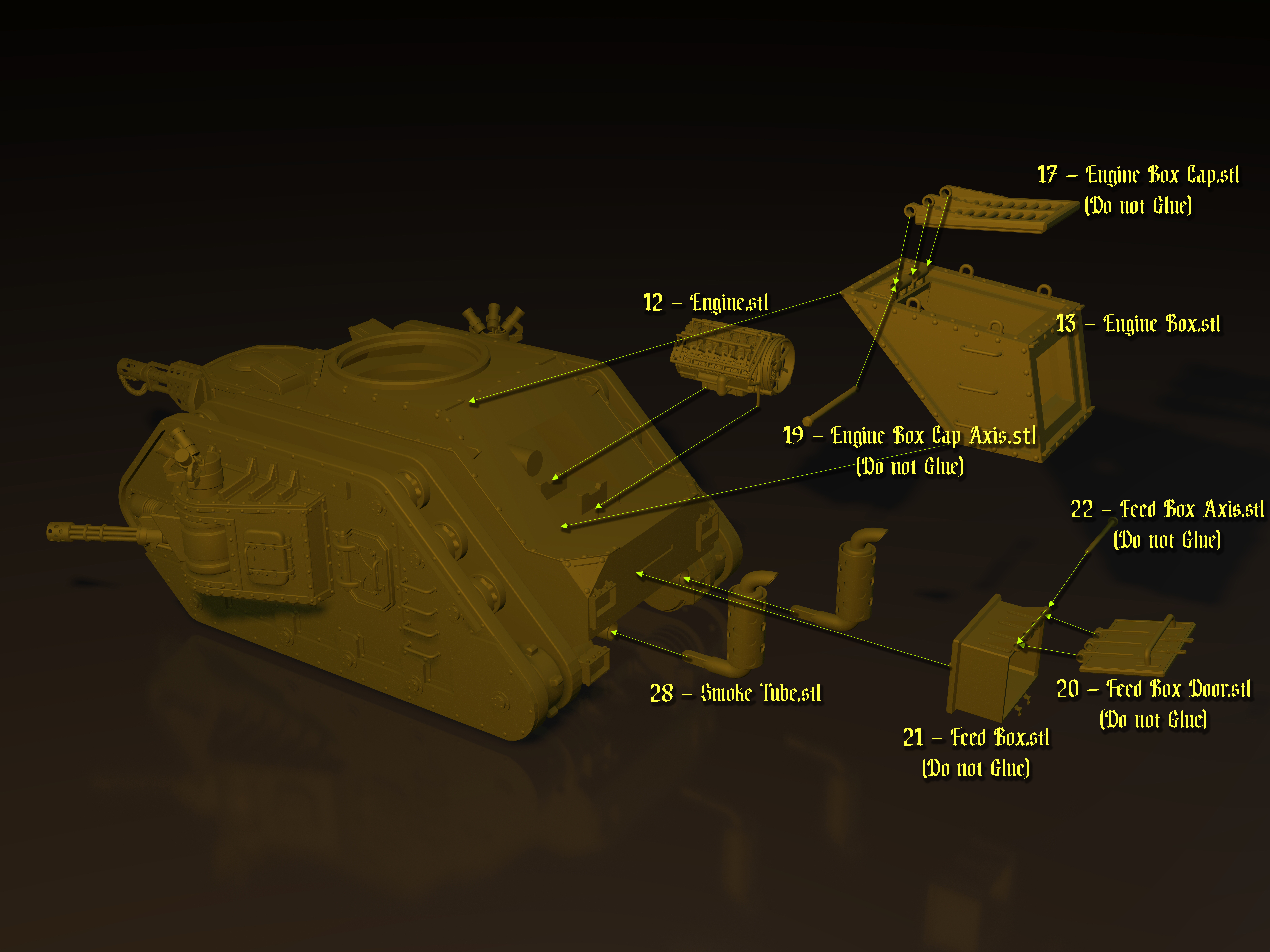 Leman Russ танк имперской гвардии Warhammer 40000