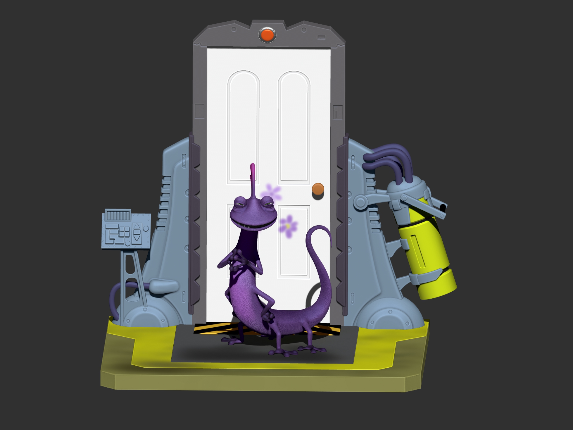 Рендалл. 3 варианта персонажа. Monsters INC. STL