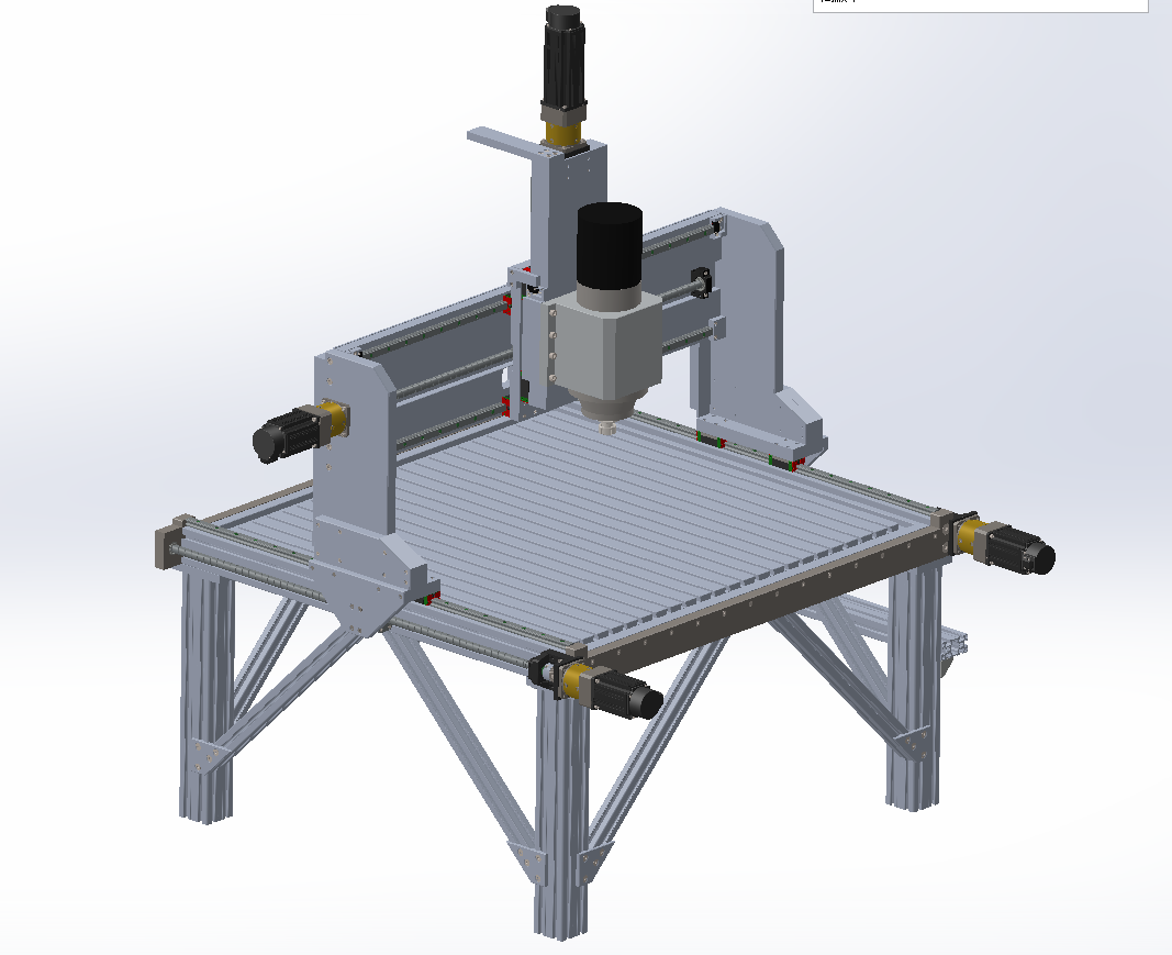 3D модель фрезерного станка с чпу - фрезерный станок с чпу №5