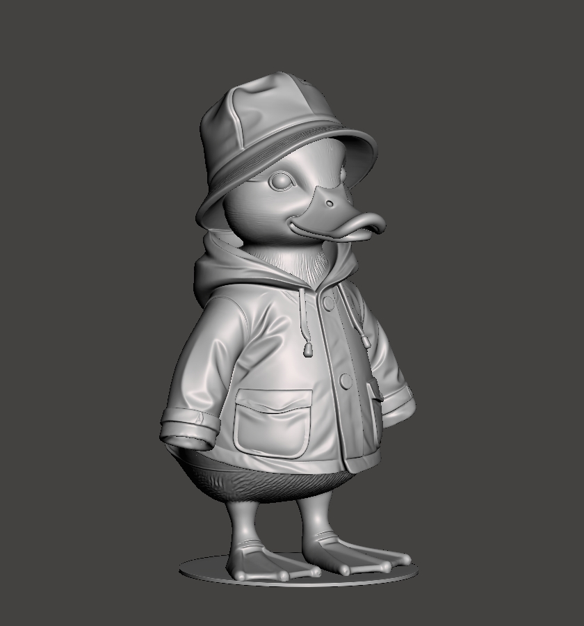 Утенок в плаще