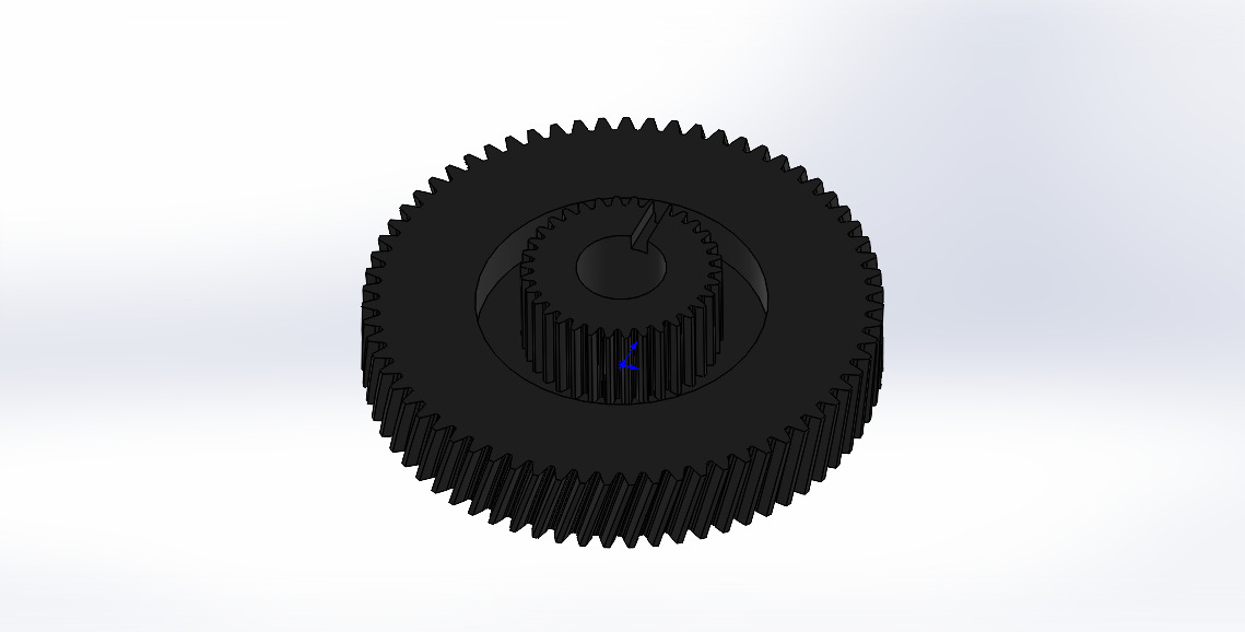 Шестерёнка Easytronic. Двухрядная, 67 и 34 зуба. Усиленная.