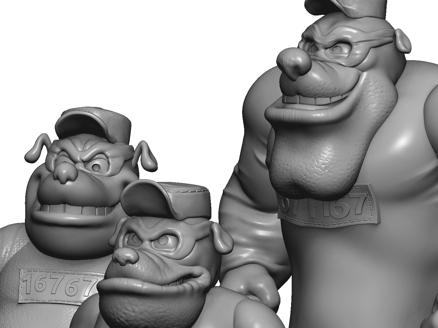 Братья Гавс. Для 3D печати. STL, ZTL, OBJ.