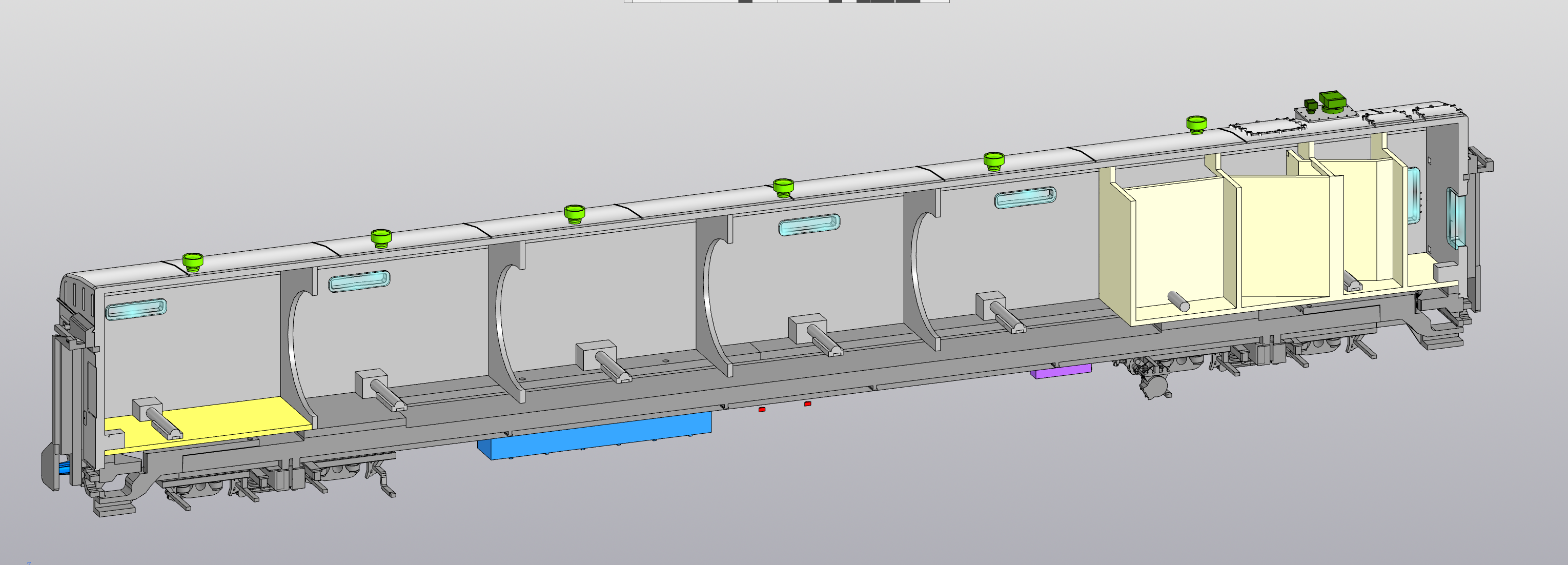 Модель багажного вагона 37сб