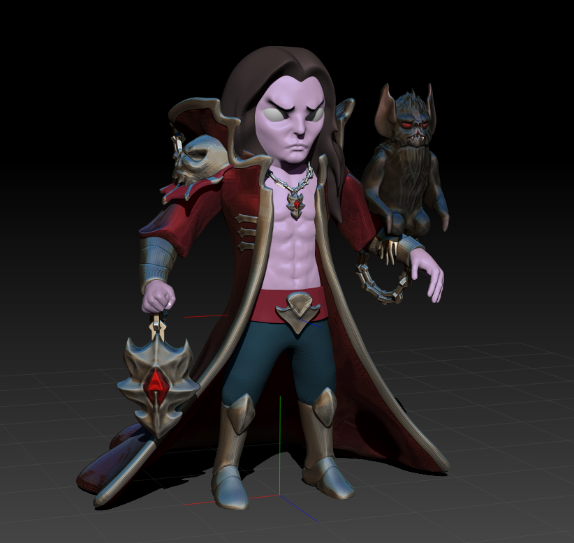 ВАМПИР ДЛЯ ПЕЧАТИ 3Д МОДЕЛЬ ИЛИ ДЛЯ ИГР АНИМАЦИИ