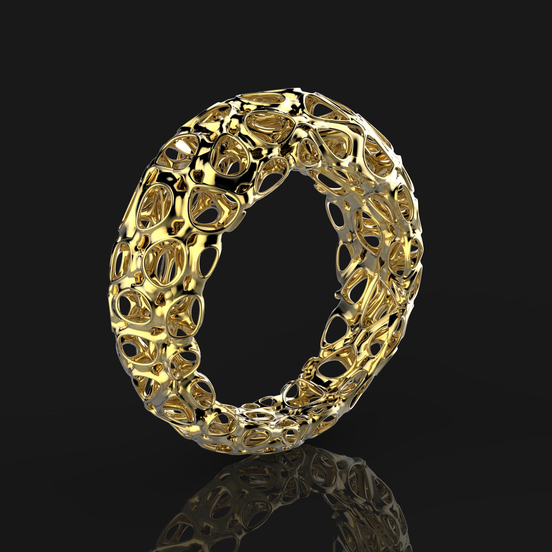 кольцо с орнаментом Вороного