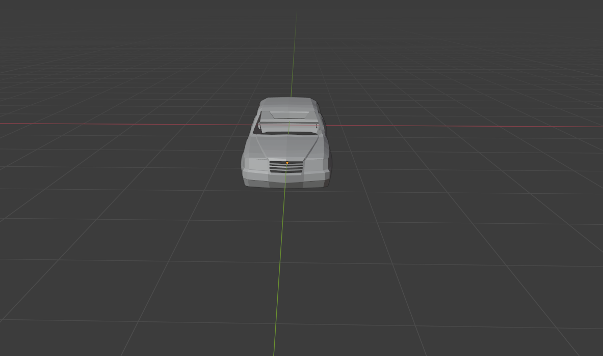 low poly Mercedes-benz w 124