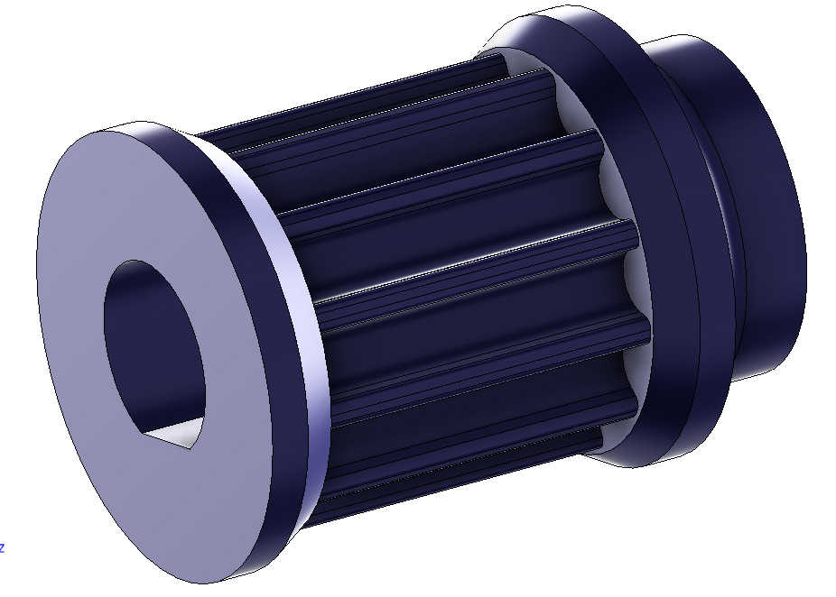 Шкив HDT5М 12z D8 15mm.