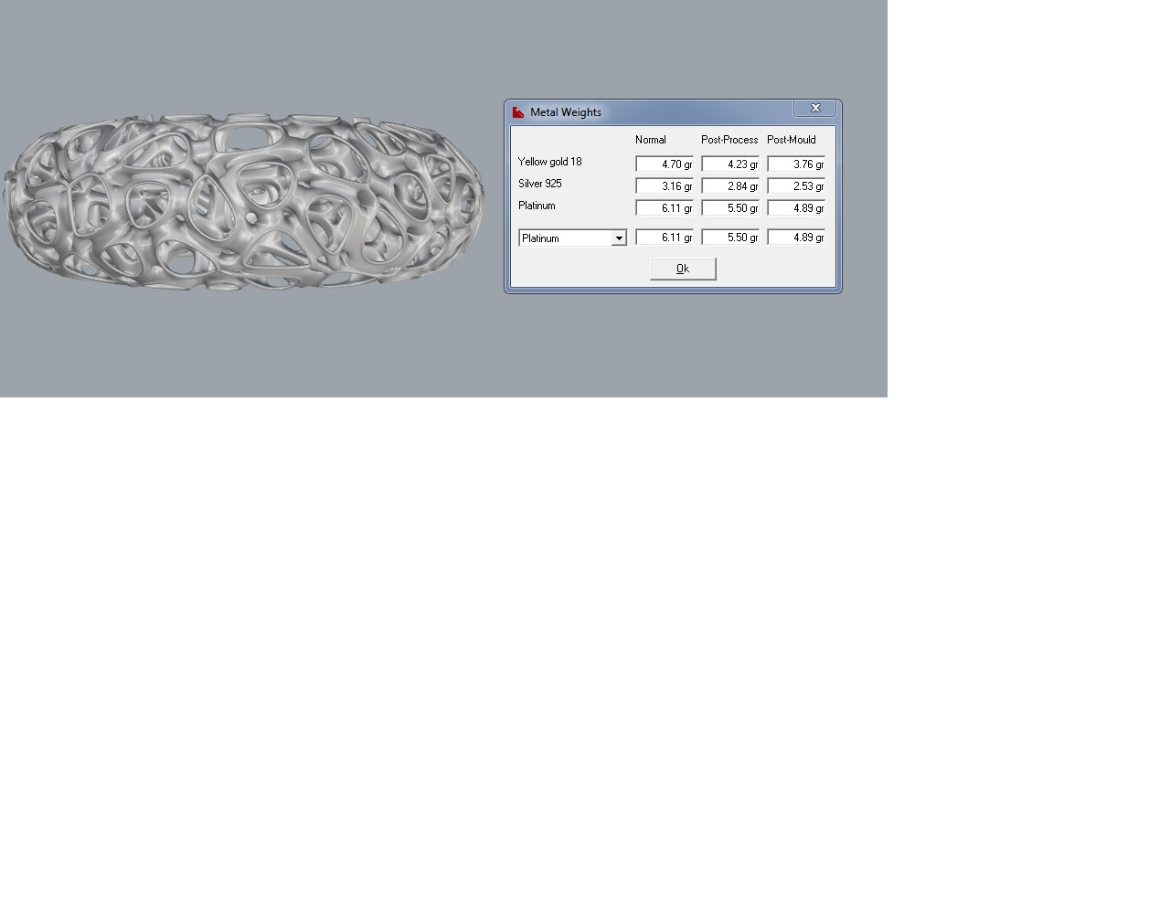 кольцо с орнаментом Вороного