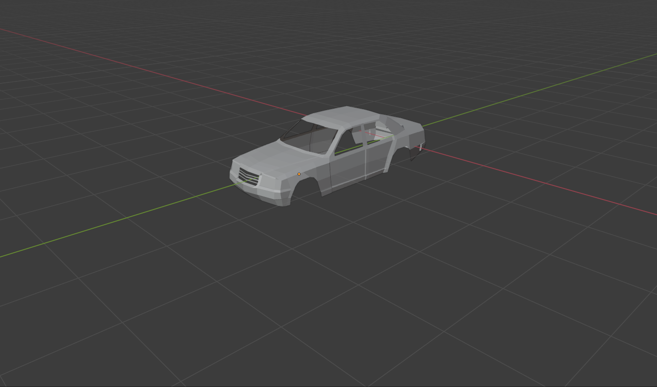 low poly Mercedes-benz w 124