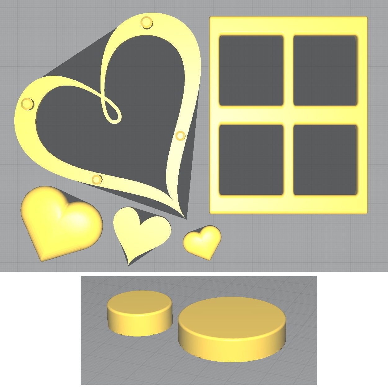 Фото рамка с подставкой и украшениями - LOVE