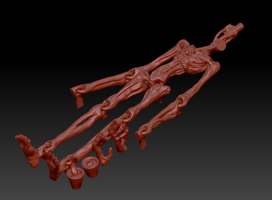 Сиреноголовый конечности двигаются