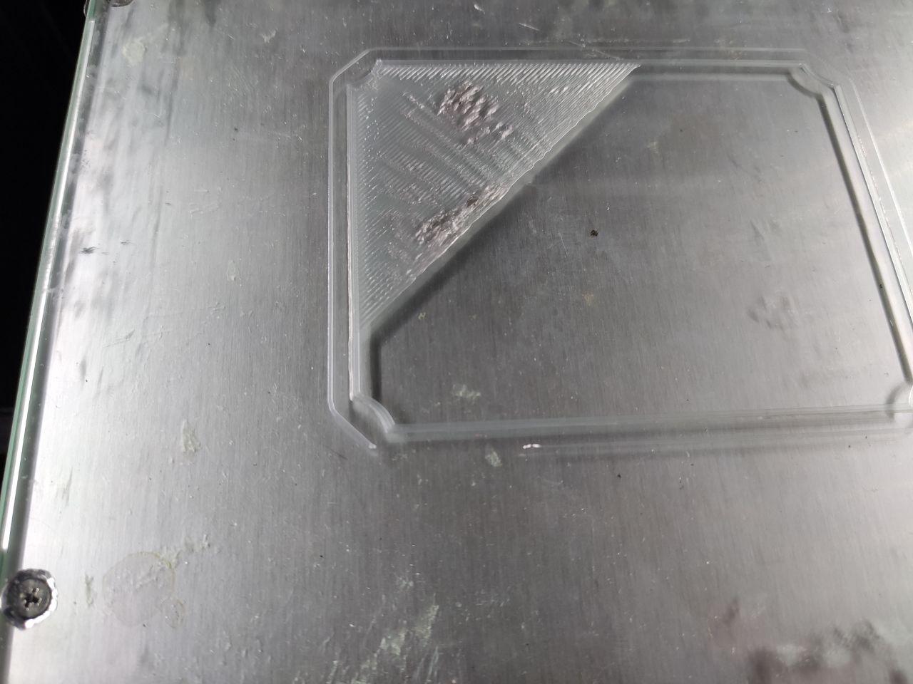 Печать PETG - дно модели