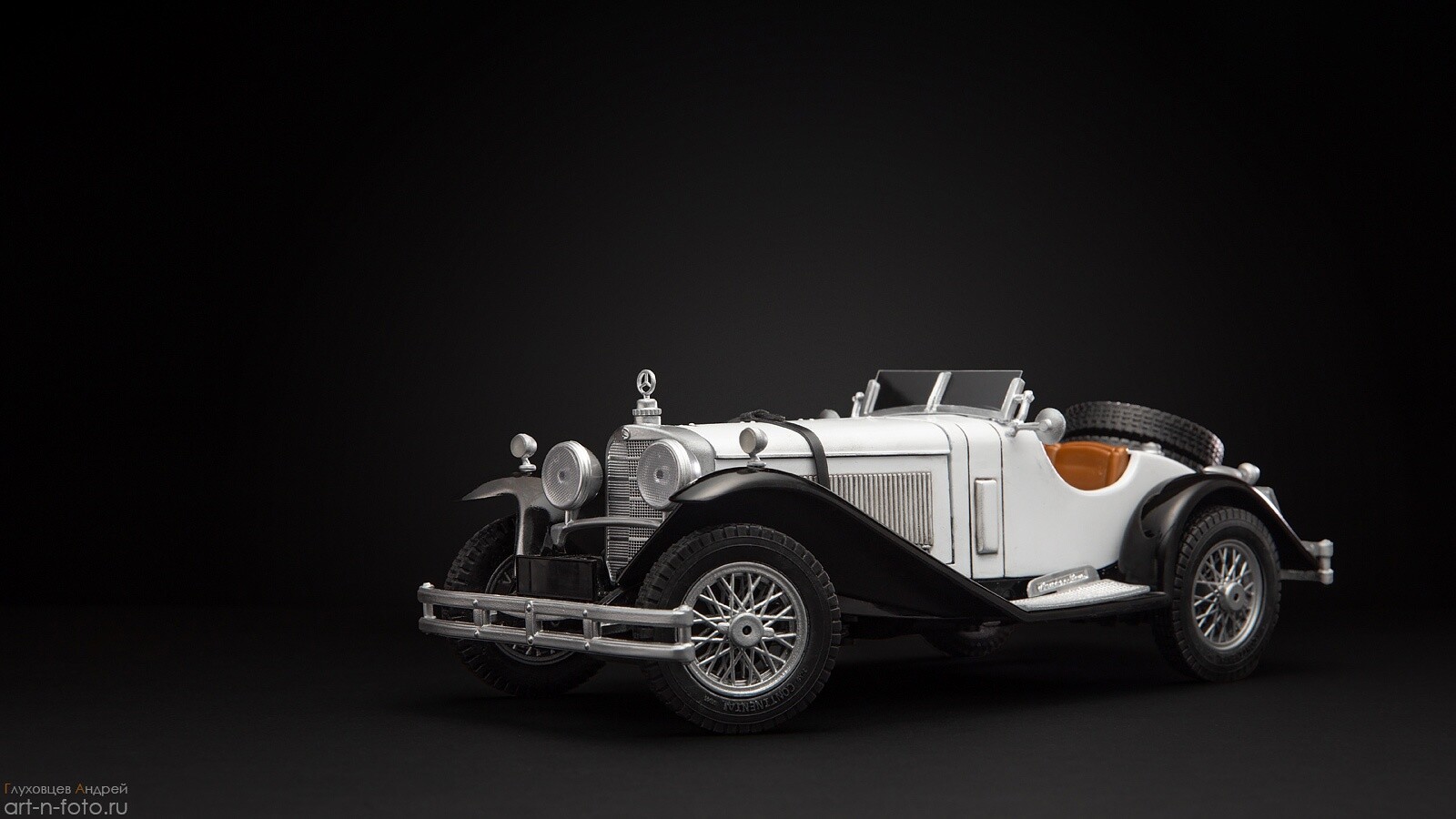 Реставрация масштабной модели 1928 Mercedes Benz SSK 1/18 от Bburago.