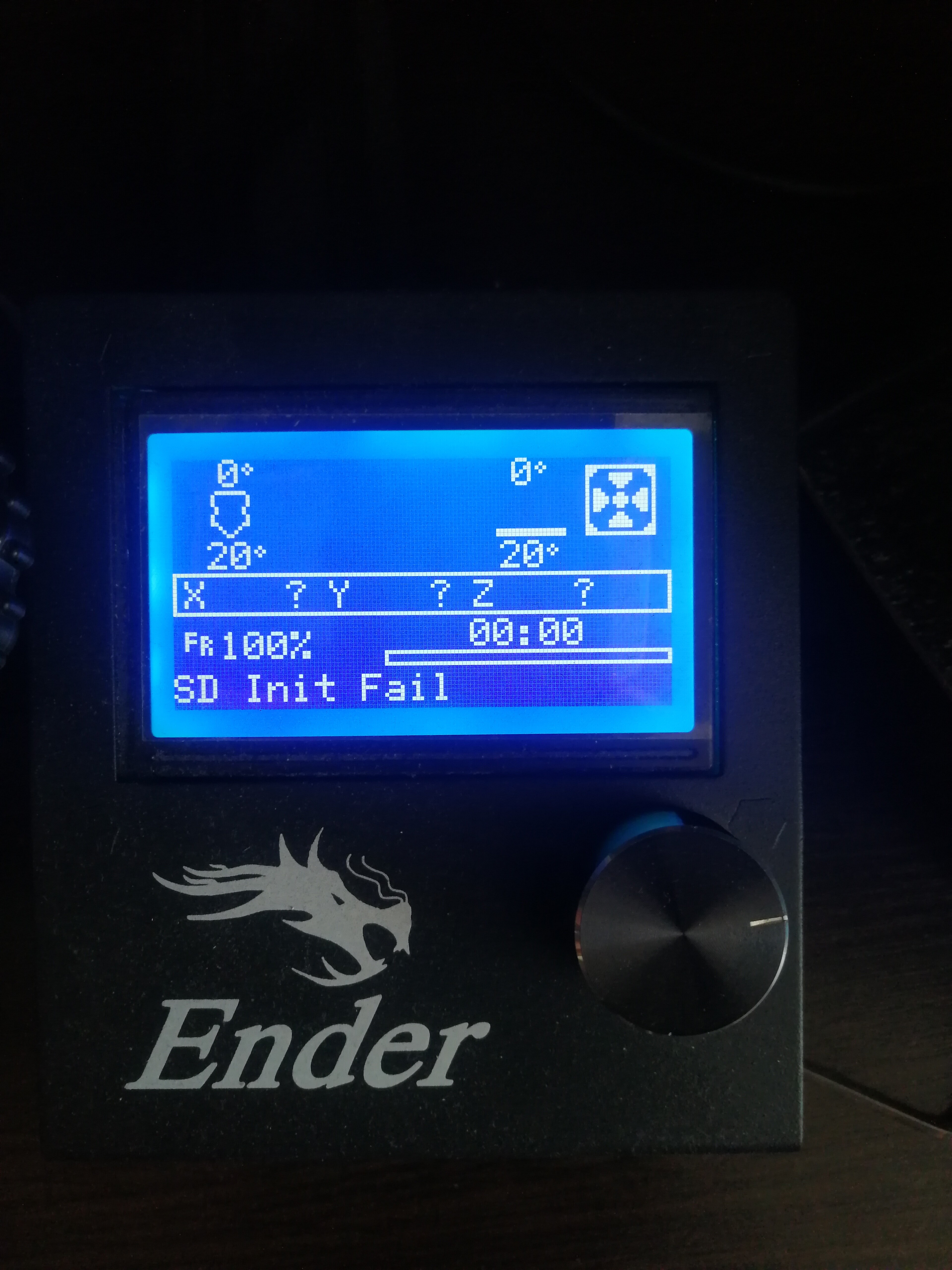 Ender 3 sd init fail