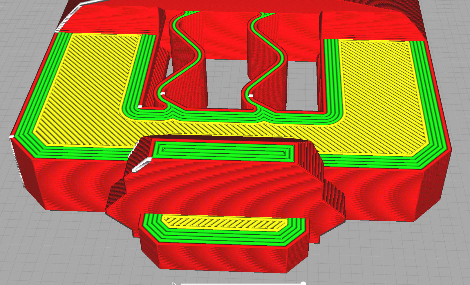 Слайсер Cura сливает объект в одно целое при нарезке