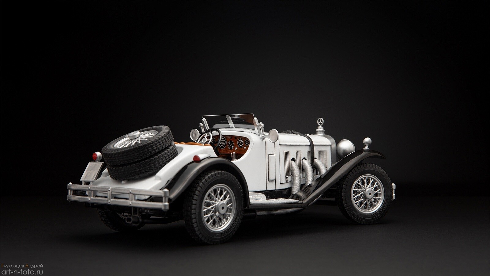 Реставрация масштабной модели 1928 Mercedes Benz SSK 1/18 от Bburago.